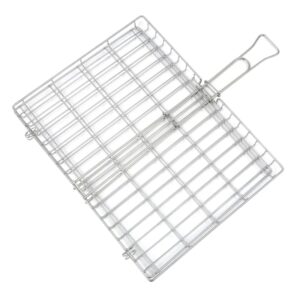 Kaufmann Medium Adjustable Box Braai Grid, Stainless Steel, 43 x 33cm | V0404181