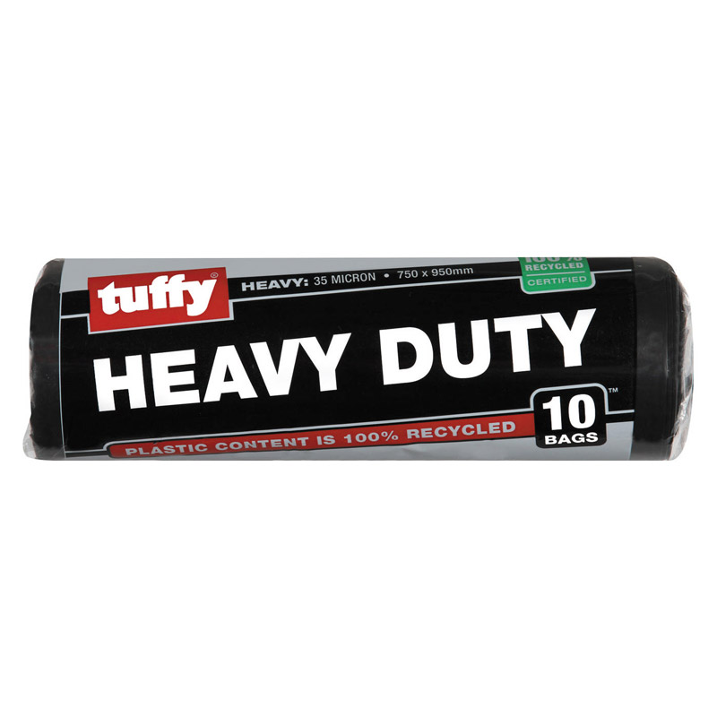 Tuffy Blk Refuse Bag H/Duty 35Mic 10 P/Rol