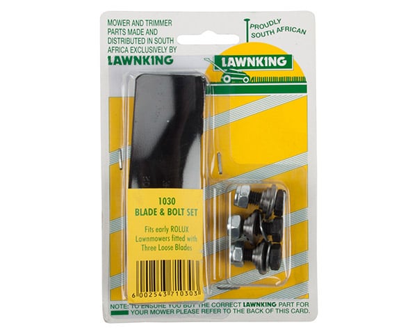 Lawnking L/Mower Blades 3 + Bolts Rolux