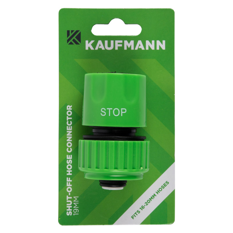 Kaufmann Connector Hose Shut Off 20mm