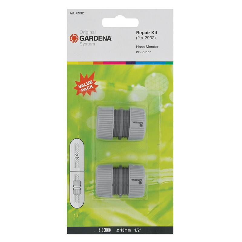 Gardena System Hose Repair Set 13mm (1/2 Inch)