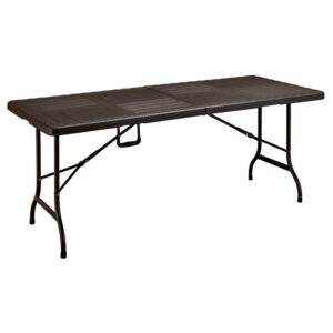 Kaufmann Table Foldable Hdpe Brown 1.8M