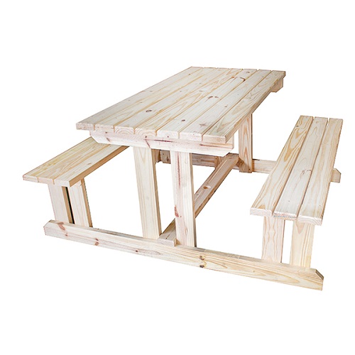 Wildberry Solid Pine Family Picnic Table | TOOG934