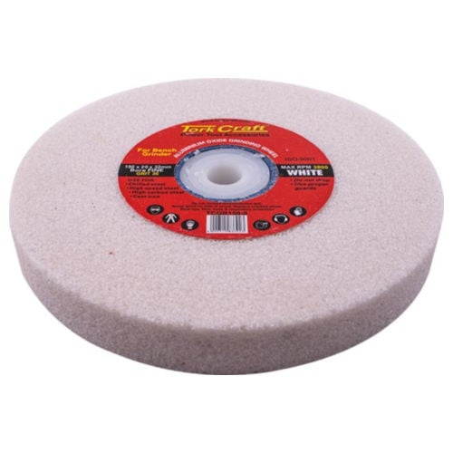 Grinding wheel 150x20x32mm white coarse 36gr w/bushes for bench grin