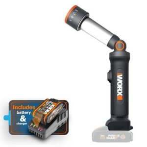 Worx - 20V Cordless Multi-Function LED Flashlight + Battery & Charger | WX027.9-BCSK