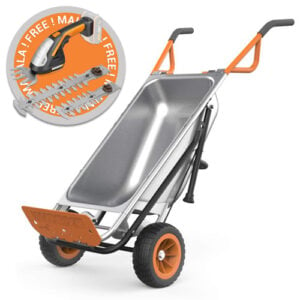 Worx AEROCART 8-In-1 Wheelbarrow + FREE 20V Cordless ZEN 3-In-1 Trimmer (Tool Only)